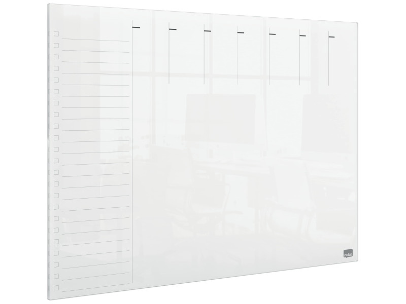 nobo Tableau acrylique planning hebdomadaire, A3,transparent