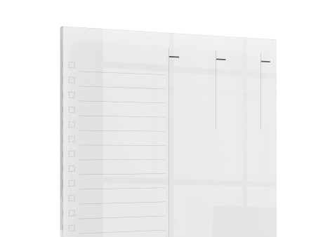 nobo Tableau acrylique planning hebdomadaire, A3,transparent
