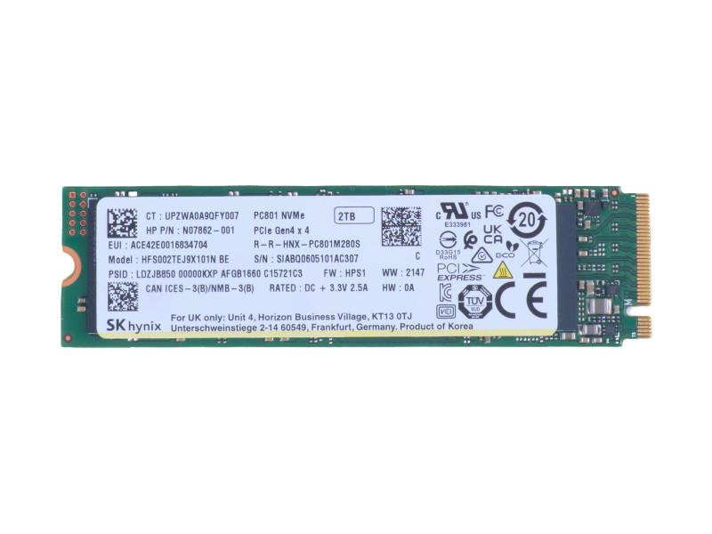 HP 2To PCIe SSD