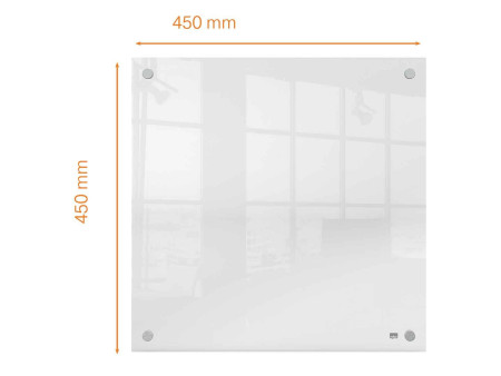 nobo Tableau blanc mural acrylique, (L)450 x (P)28x (H)450mm