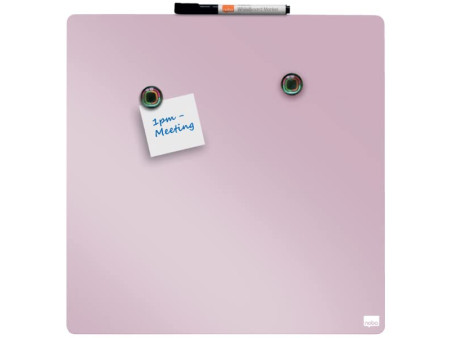 nobo Tableau mémo carré, (L)360 x (H)360 mm, rose
