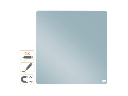 nobo Tableau mémo carré, (L)360 x (H)360 mm, gris