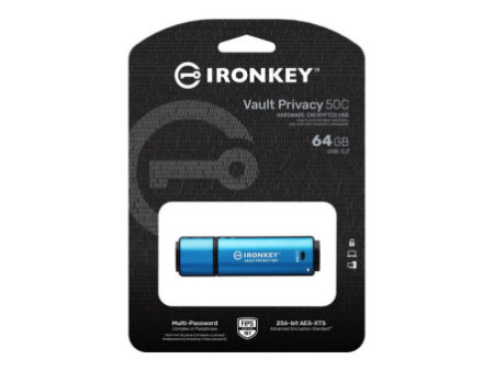 KINGSTON 64Go USB-C IronKey Vault 50C