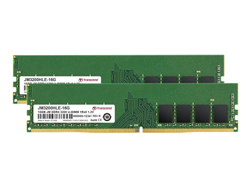 TRANSCEND JM 32Go KIT DDR4 3200Mhz U-DIM