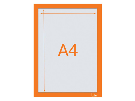 nobo Cadre magnétique, A4, orange