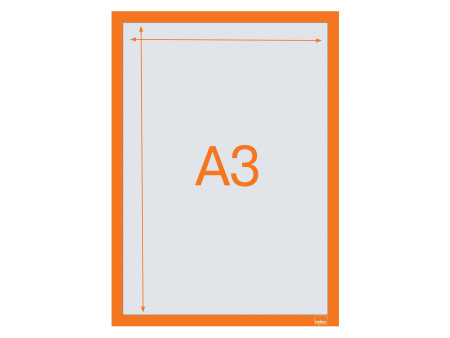 nobo Cadre magnétique, A3, orange