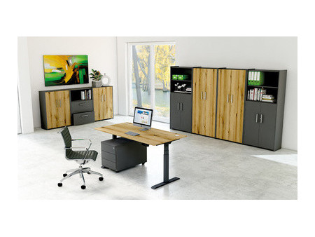 kerkmann Étagère home-like, 5 HC, (B)800 mm, anthracite