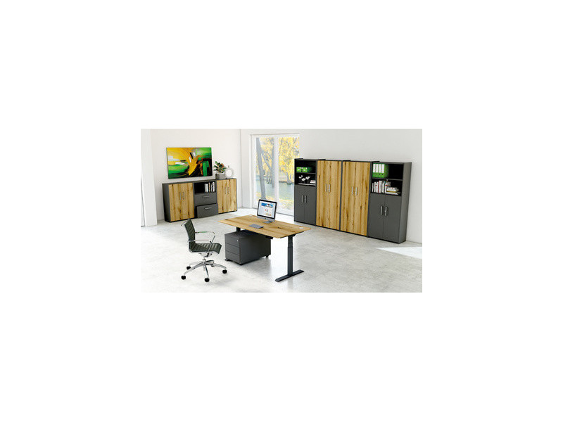 kerkmann Étagère home-like, 5 HC, (B)800 mm, anthracite
