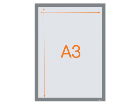 nobo Cadre magnétique, A3, argent
