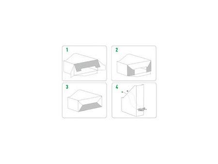 LEITZ Porte-revues Puro, A4, carton, set de 2, vert sauge