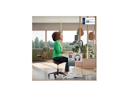 LEITZ Tabouret Ergo, roulettes et assise confortable, noir