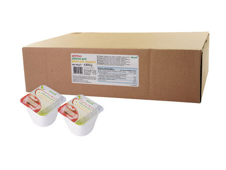HELLMA Compote de pommes, 48 portions, dans un carton