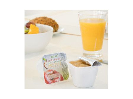 HELLMA Compote de pommes, 48 portions, dans un carton