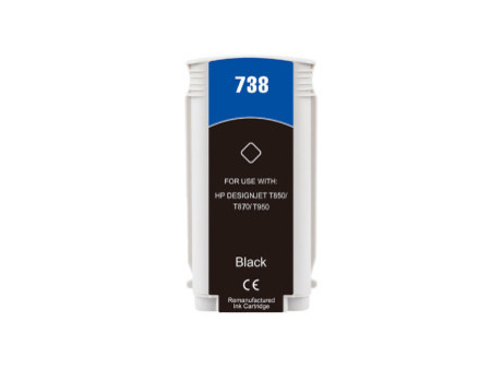 Cartouche compatible HP 738 - Noir - 130 ml