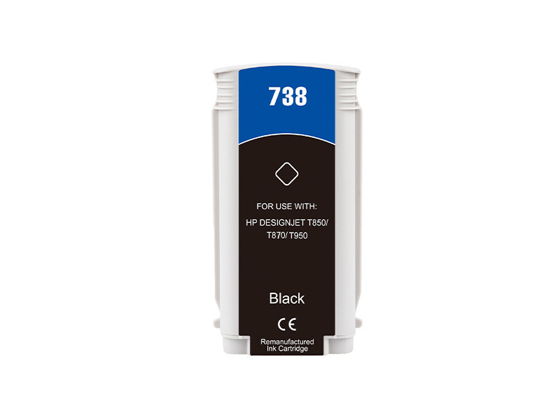 Cartouche compatible HP 738 - Noir - 130 ml