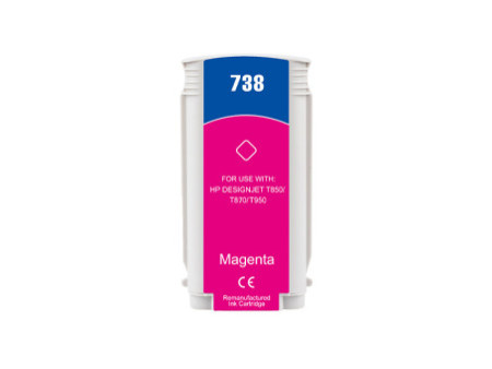 Cartouche compatible HP 738 - Magenta - 130 ml