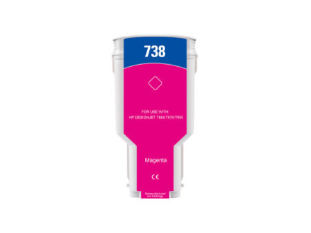 Cartouche compatible HP 738 - Magenta - 300 ml