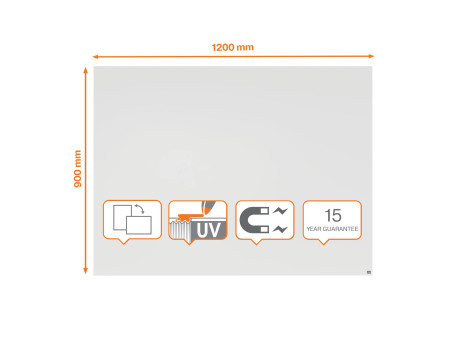 nobo Tableau blanc Infinity Steel, (L)1.200 x (H)900 mm