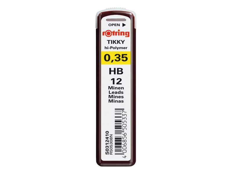 rotring Mines pour porte-mines retractable Tikky 0,35 mm