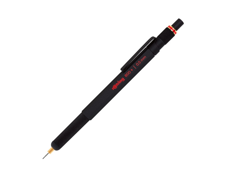 rotring Stylo à pointe fine et stylet 800+, 0,5 mm, noir
