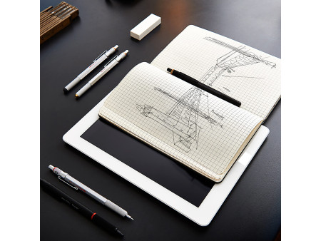 rotring Stylo à pointe fine et stylet 800+, 0,7 mm, noir