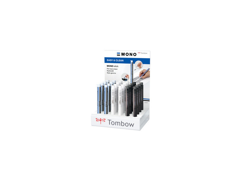 Tombow Stylo-gomme 'MONO Stick', présentoir de 24