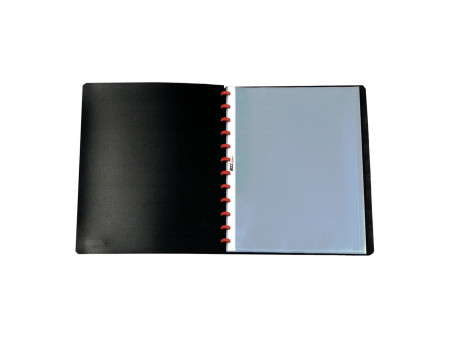 herlitz Protège-documents EasyFix, A4, 20 pochettes, noir