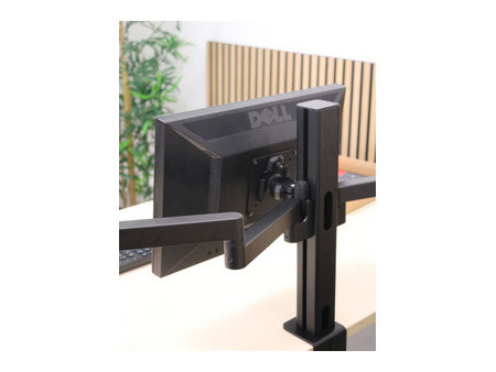 UNiLUX Bras support double écran AXIO, pince, noir