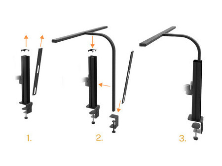UNiLUX Lampe LED STRATA LUMINO + Support pour écran