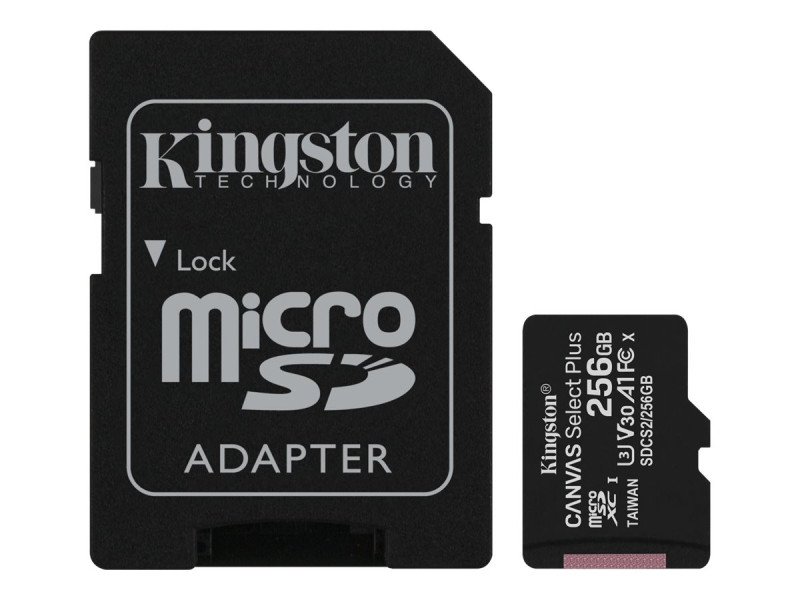 KINGSTON 256GB micSDXC Canvas Select Plu