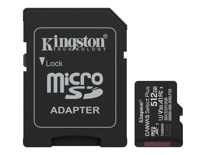 KINGSTON Canvas SelectPlus micSDXC 512Go