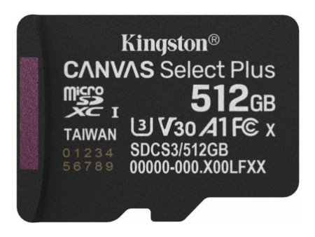 KINGSTON Canvas SelectPlus micSDXC 512Go