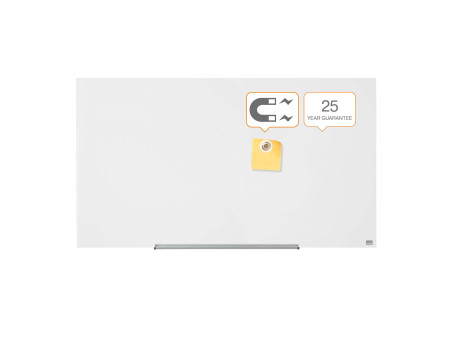 nobo Tableau en verre Impression Pro Widescreen, 57', blanc