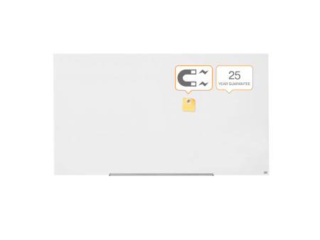 nobo Tableau en verre Impression Pro Widescreen, 85', blanc