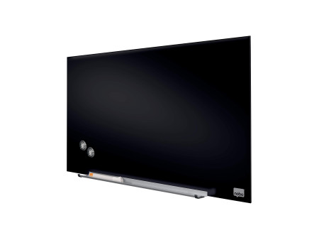 nobo Tableau en verre Impression Pro Widescreen, 31', noir