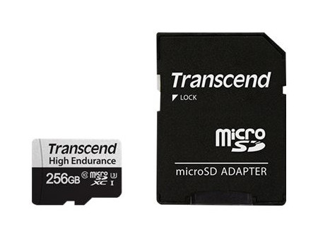 TRANSCEND USD350V 256Go microSD w/adp
