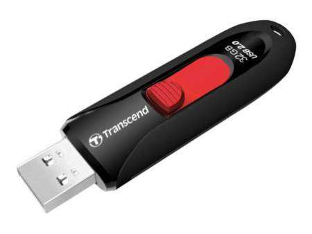 TRANSCEND 32Go Clé USB 2.0 - Noir
