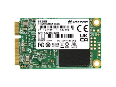 TRANSCEND 512Go mSATA SSD SATA3 3D TLC