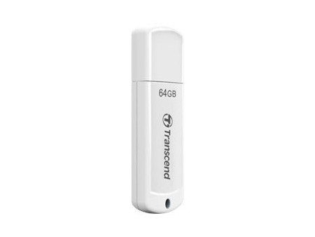 TRANSCEND 64Go Clé USB 2.0 - Blanc
