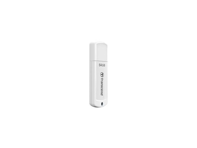 TRANSCEND 64Go Clé USB 2.0 - Blanc