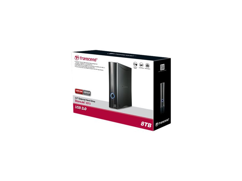 TRANSCEND 8To 3.5p HDD externe StoreJet