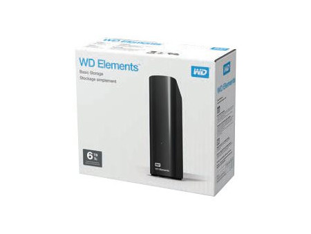 WD Elements external HDD USB3.0 6TB