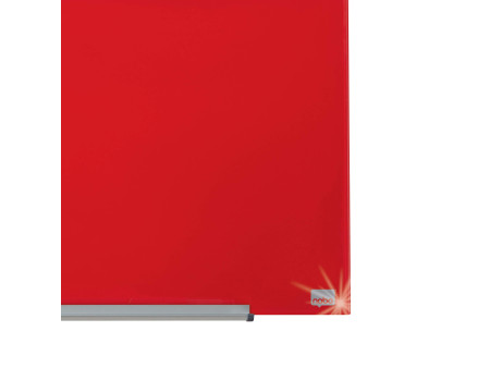 nobo Tableau en verre Impression Pro Widescreen, 31', rouge