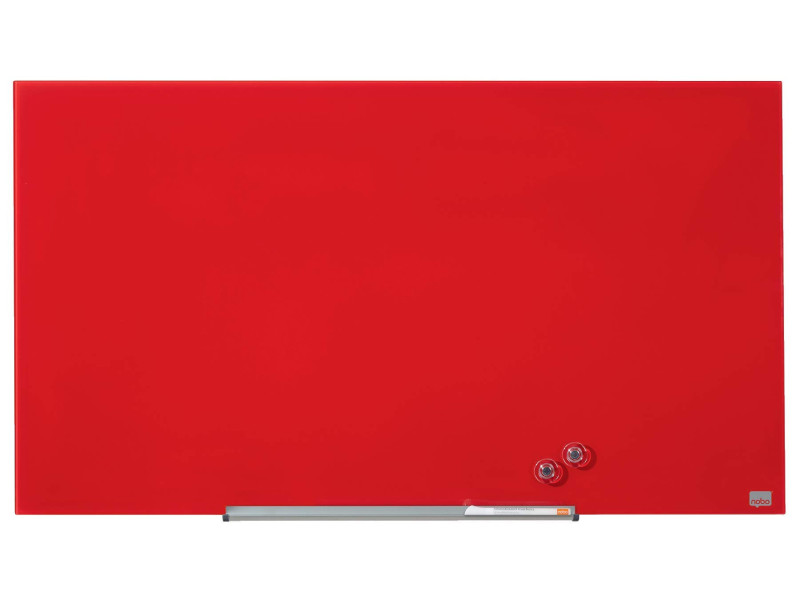 nobo Tableau en verre Impression Pro Widescreen, 45', rouge
