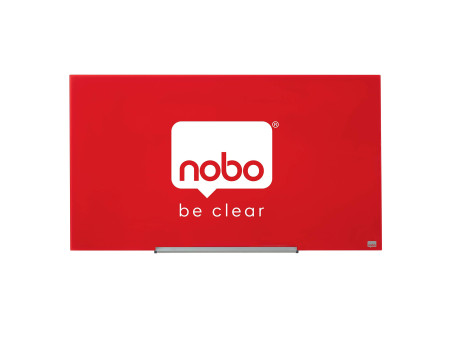 nobo Tableau en verre Impression Pro Widescreen, 45', rouge