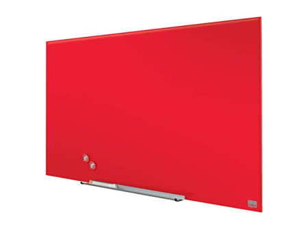 nobo Tableau en verre Impression Pro Widescreen, 45', rouge