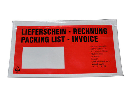 dm-folien Pochette pour bon de livraison, format long,