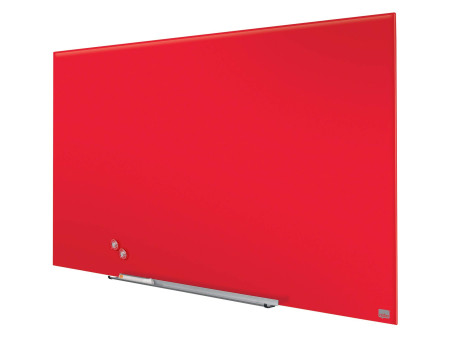 nobo Tableau en verre Impression Pro Widescreen, 57', rouge