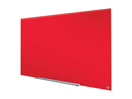nobo Tableau en verre Impression Pro Widescreen, 57', rouge