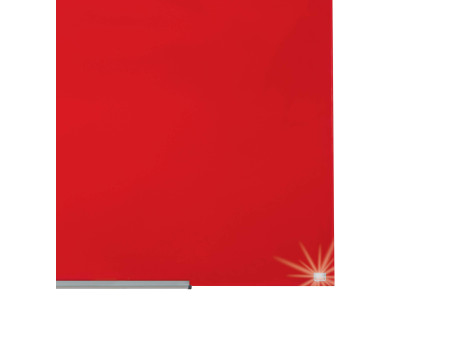 nobo Tableau en verre Impression Pro Widescreen, 85', rouge